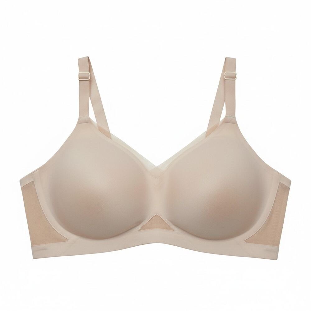 Honeylove Crossover Bra Sand Beige Tan Wireless Support Lift Wear Women's 1X